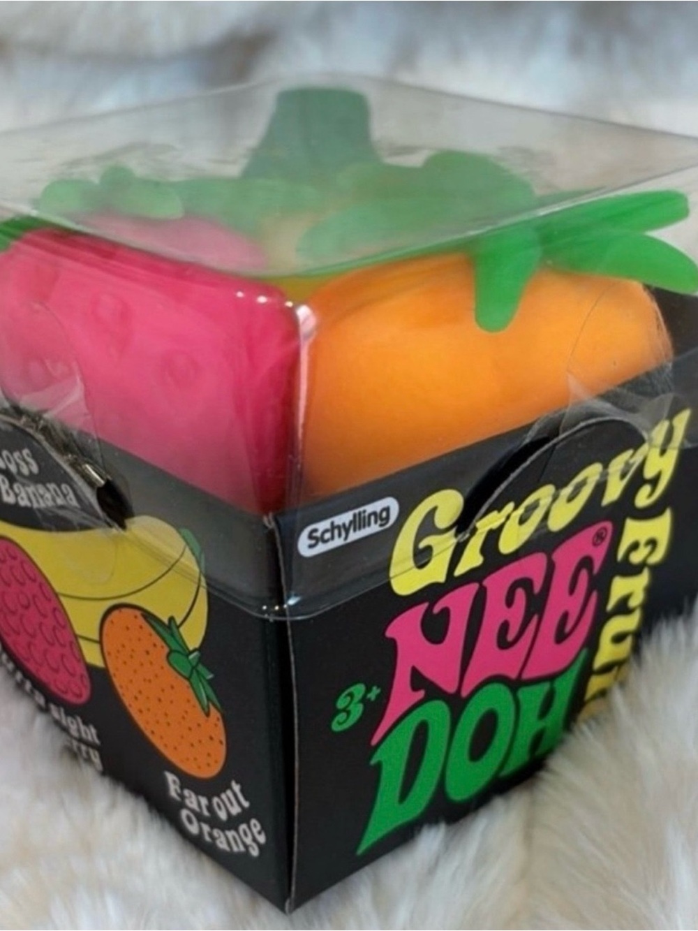 Groovy Nee'Doh Fruit Stress Balls - Pink & Orange